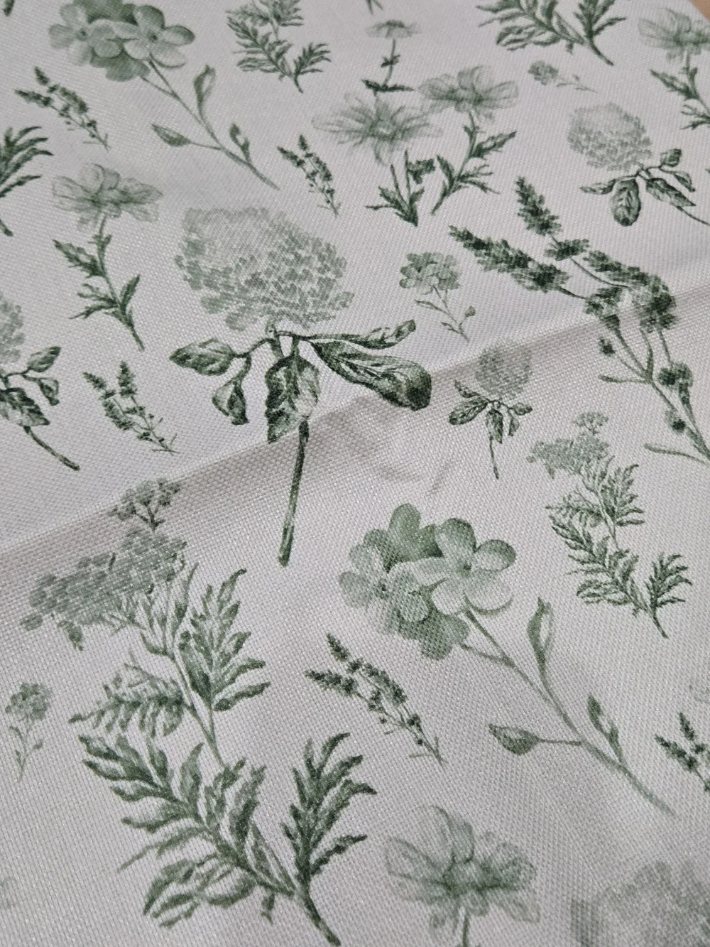Botanical Green Floral Throw Pillow Covers 18x18